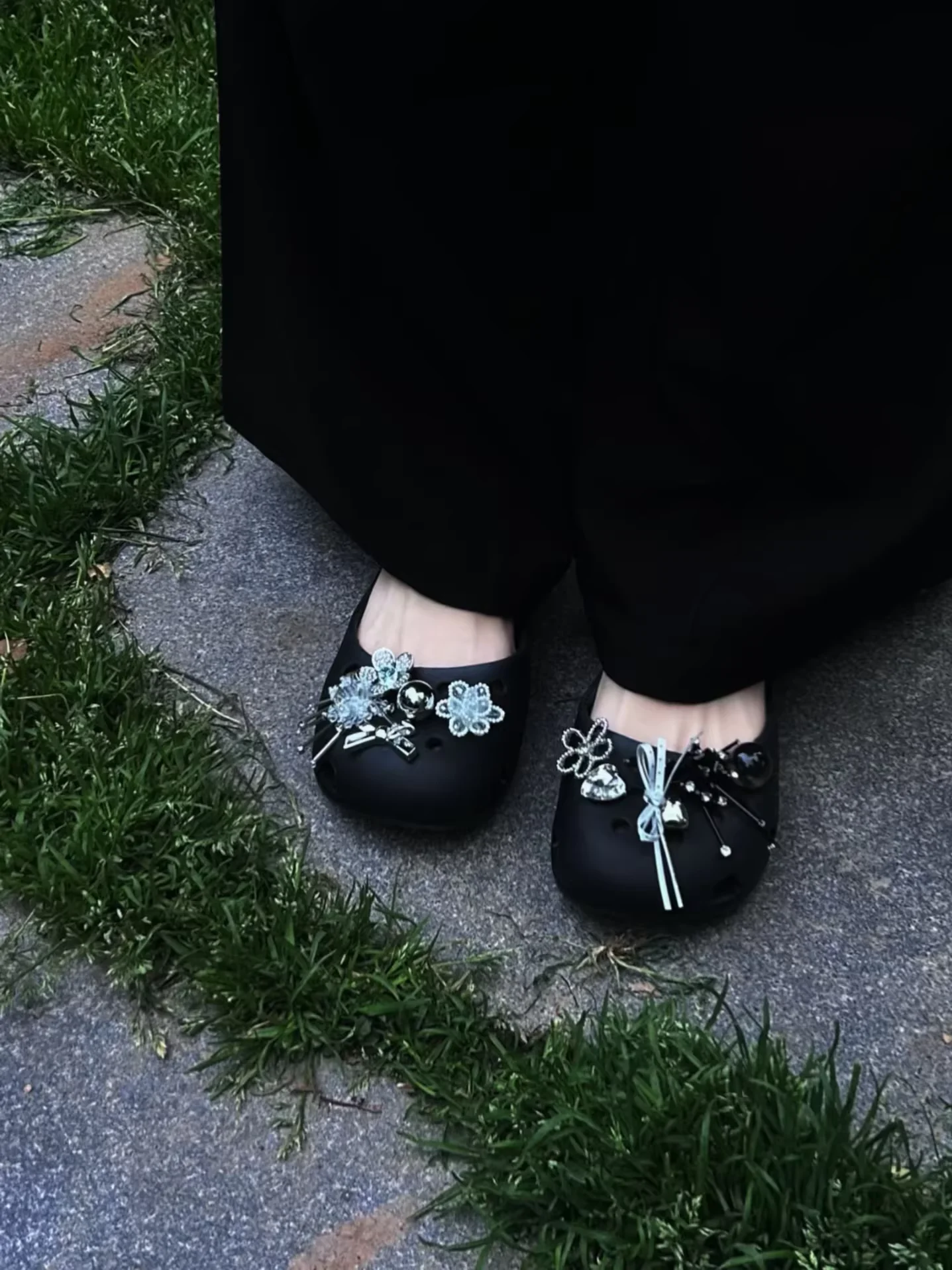 leaf-xiaoou-ballet-hole-shoes-spring-2026-new-slippers-hollow-out-beach-sandals-lazy-person's-shoes-sweet-style-round-toe