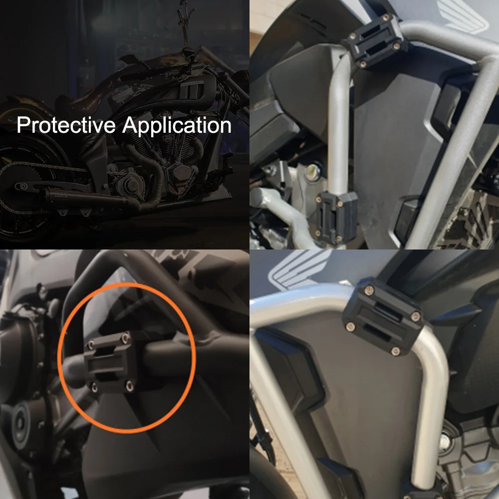 Engine Bumper Guard Blocks Fit for 22/25/28mm for Honda Decorative Block Crash Bar Motorcycle Engine Guard Protector