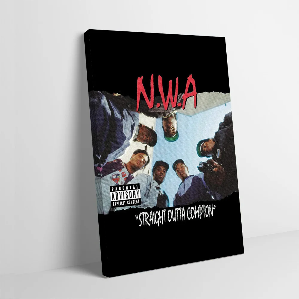 N W A Rapper Music Hip Hop Poster Customizable Printed Canvas Painting for Pictures Wall Art Room Decorating Interior Decoration
