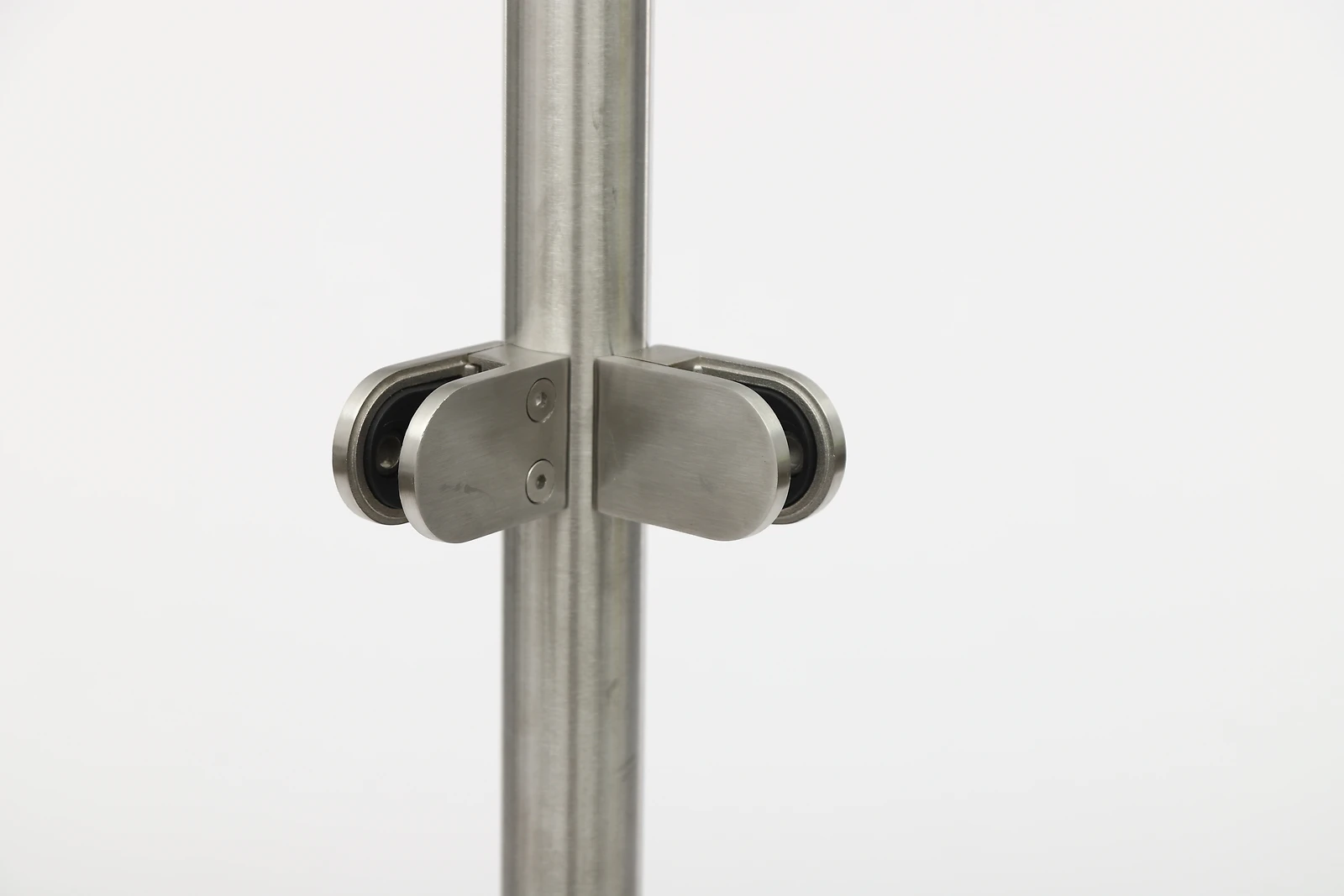 316 ステンレス鋼手すりポスト、装飾カバー付き、耐食性、安定したガラス保持、高さ 90cm