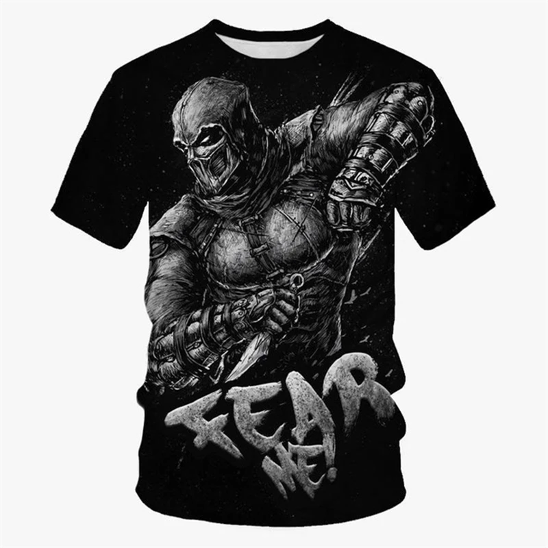 Combat Role 3D Print Men's T Shirt Funny Game Harajuku Short Sleeve Top Casual O-neck Loose Tees Fashion Hip Hop Street Clothing