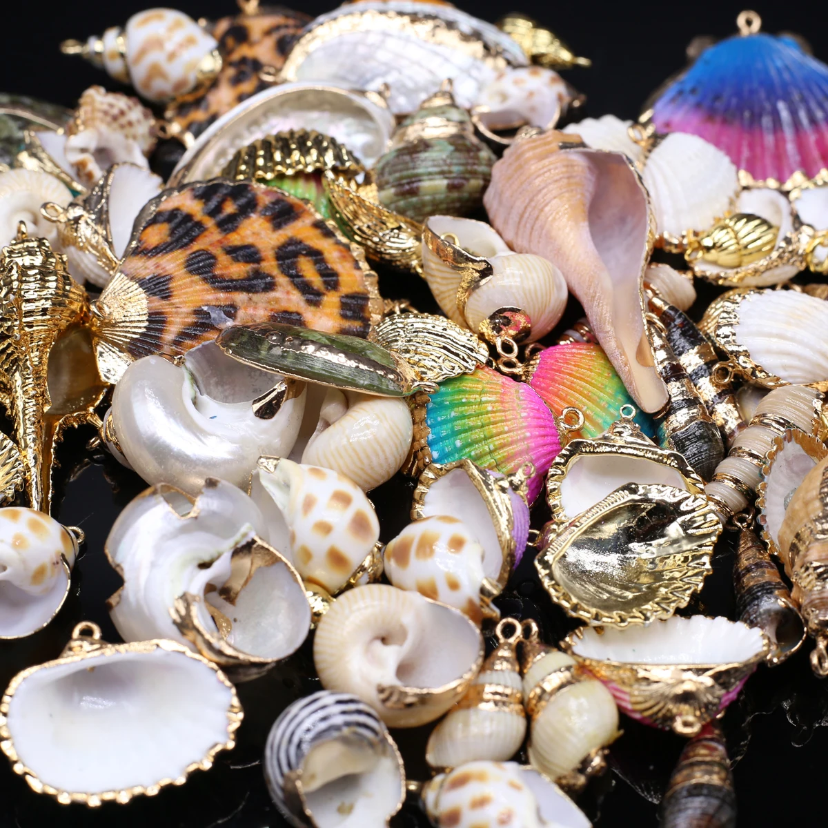 

30Pcs Loose Conch Pendant Natural Shell Necklace Pendant For Jewelry Making DIY Necklace Bracelet Accessory