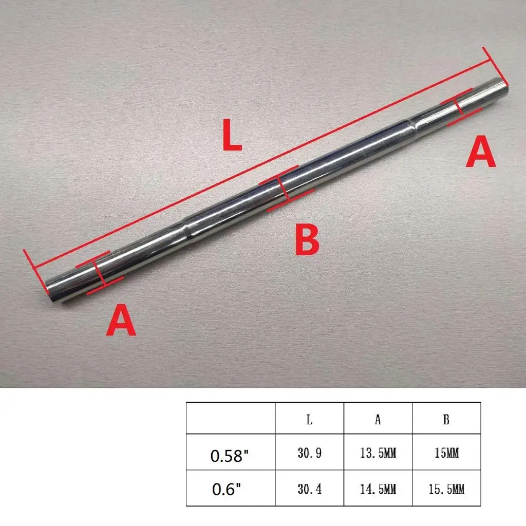 2x High Strength Metal Golf Shaft Extension Golf Club Stick Supplies Golf Tools /Wood Shaft Putter Parts