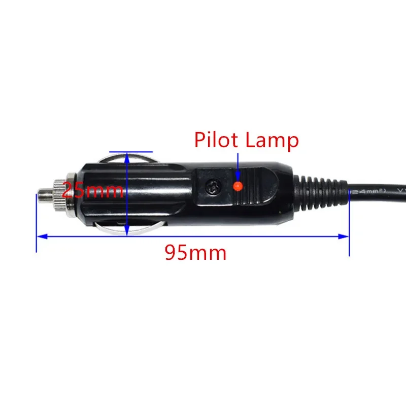 12V 24V Auto Male Car Cigarette lighter adapter LED Socket Plug Connector Adapter Car Accessories