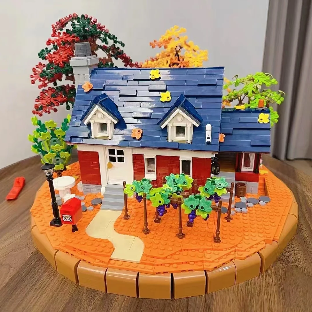 

The model 031055 compatible with bricks, wine estate, street view house, building, building building and building gift toys