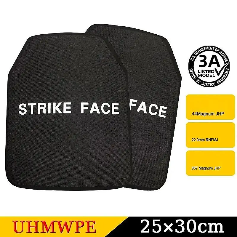 Body Armor Plat Pure PE10x12 inch lightweight 3A  Protective Plate Tactical Insertion Board Backpack Tactical Vest Defense boar