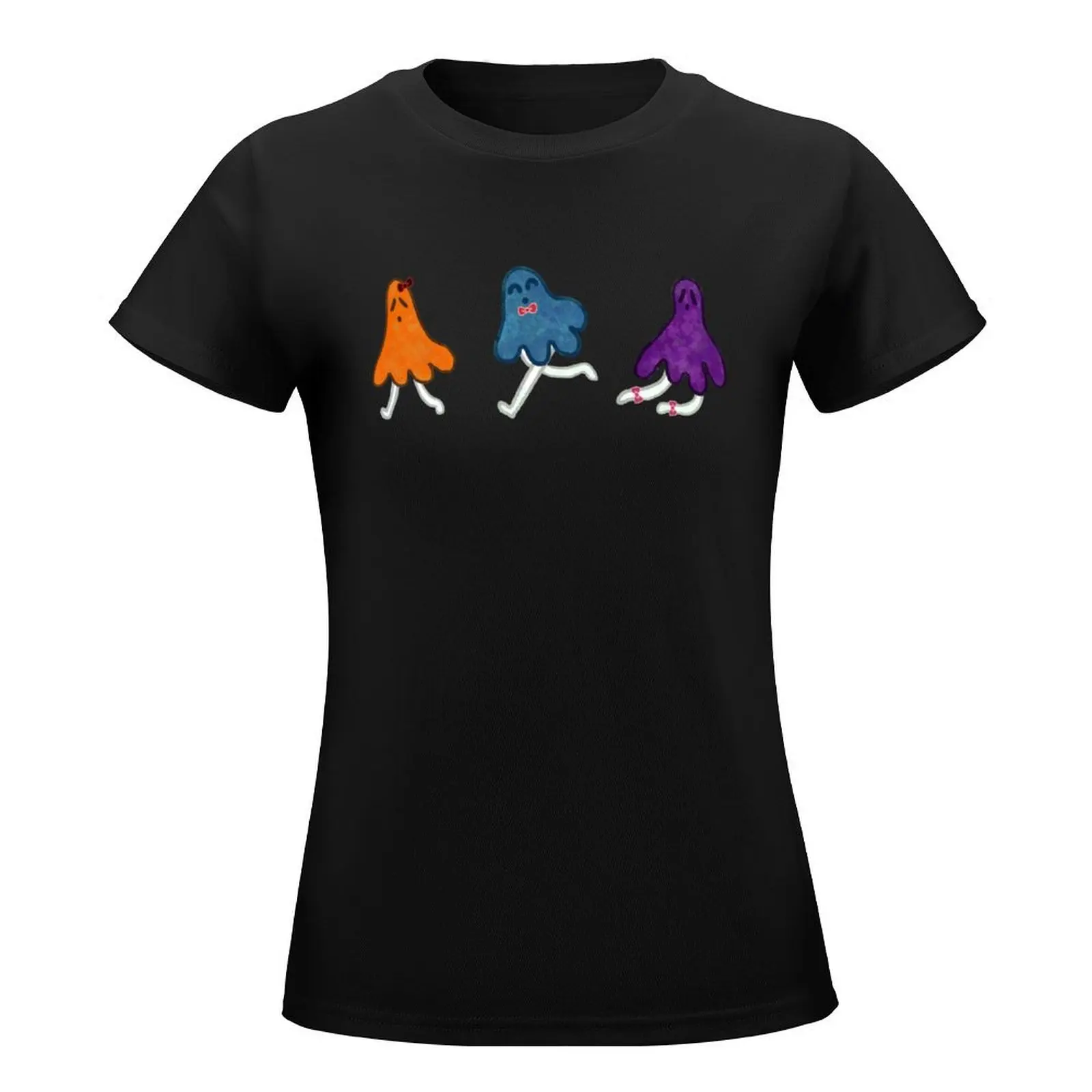 BooTie Ghost Trio T-Shirt quick drying vintage woman t shirt