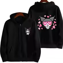 Kuromi Sanrio Classic Hello Kitty Zip Hoodie