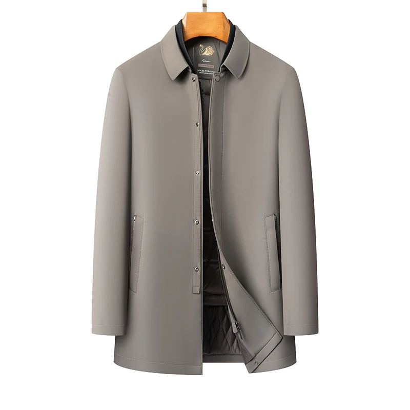casual down jacket for male M-4XL men's business Single breasted casual jacket with detachable inner winter men liner down coat
