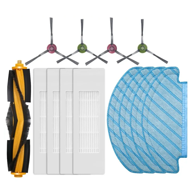 فرشاة جانبية دوارة لـ Ecovacs Debot ، فلتر Hepa ، أقمشة ممسحة ، ملحقات مكنسة كهربائية روبوت ، N10 ، N10 Plus