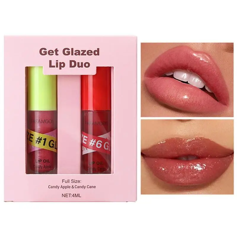 Aceite de labios hidratante transparente, brillo de labios de gelatina de cristal, Reduce las líneas finas, lápiz labial líquido Rosa desnudo antisecado