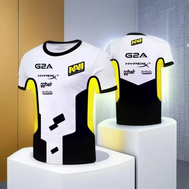 New Esports Navi Game Team Uniform Men T-shirt CSGO Games Pro Player Summer Casual Tshirts Sports Breathable Streetwear Tops Tee