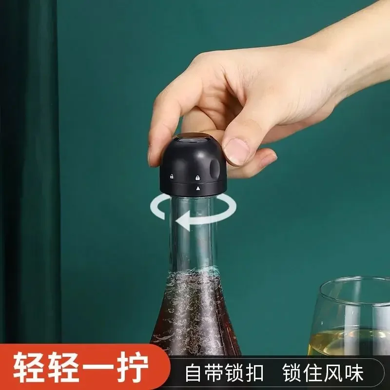 

Lock Type Red Wine Sealing Plug Champagne Food Grade Silicone Universal Type