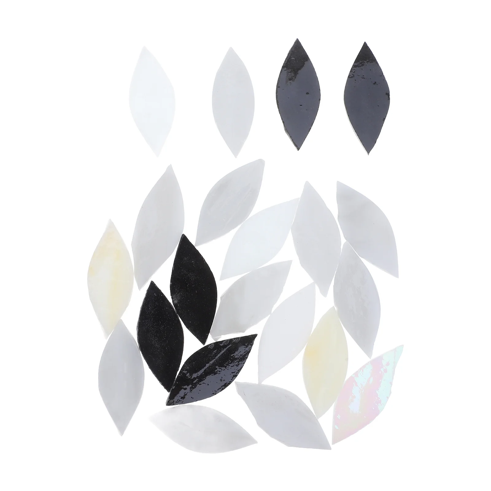 

1Set Glass Mosaic Tiles for Crafts Leaf Style Tiles for Arts and Handmade Cards Stained Glass Pieces DIY Tile Tile