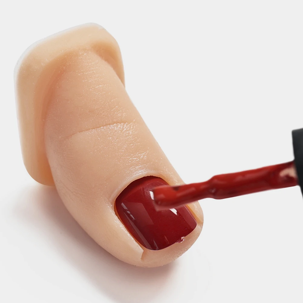 

2pcs Nail Practice Toes Pure Silicone Fingers for Nail Hand Mannequin Artificial Model Fake Hand Practice Realistic Texture
