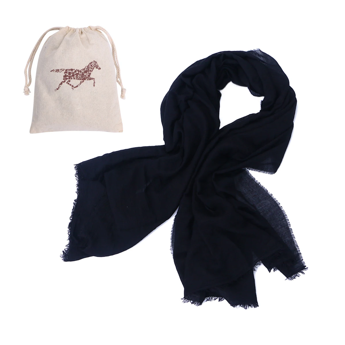 

Black Women Warm Scarves Wide Solid Color Linen Shawl Ideal for Special Occasions and Daily Wear Large Shawls for Women