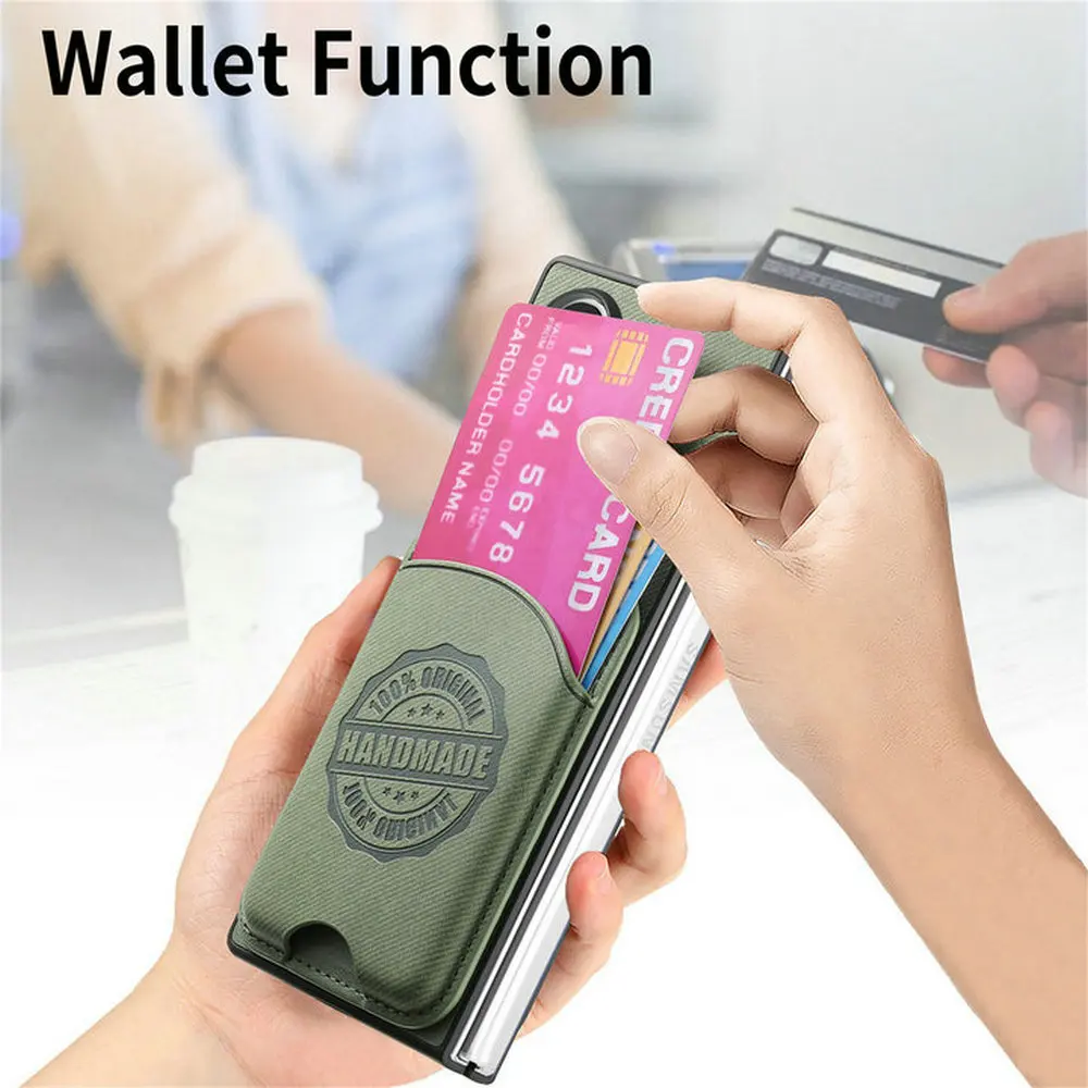 Z Fold7 5G 2025 2In1 Detachable Leather Card Case For Samsung Galaxy Z Fold 7 Magnet Back Cover For Galaxy Z fold 6 5 4 3 Funda