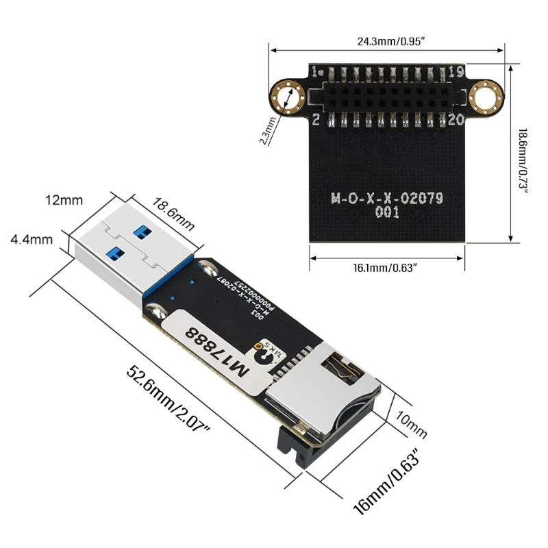 Mks emmcアダプターv2、USB 3.0、モジュールおよびメモリカード用のカードリーダー、高速読み取りおよび書き込み、32GB、送料無料