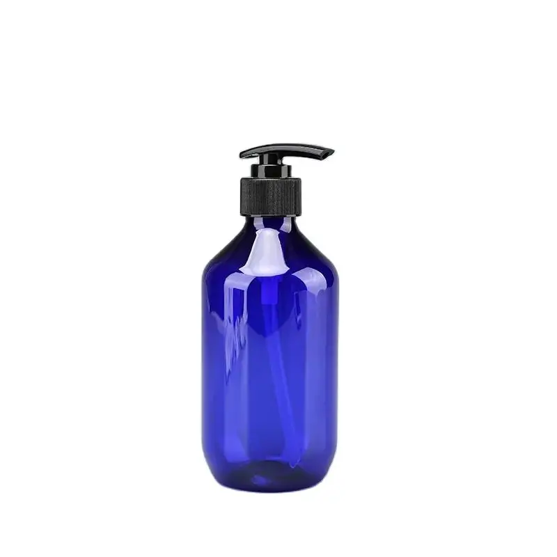 10ps Hot Selling Funds Plastic Shampoo Shower Gel Bottle 300/400g Blue Hand Sanitizer Refillable Liquid Soap Dispenser Container