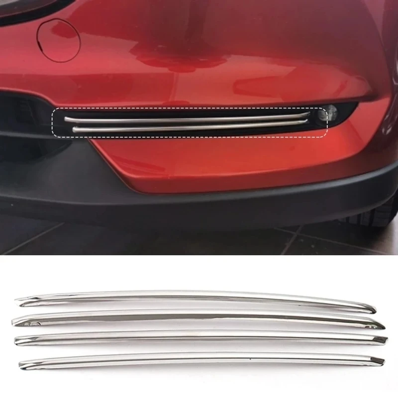 

For Mazda CX5 CX-5 KF CX8 CX-8 2017-2022 2023 Exterior Accessories Decoration Cover Trim Fog Lights Lamps Eyelid Eyebrow Strip