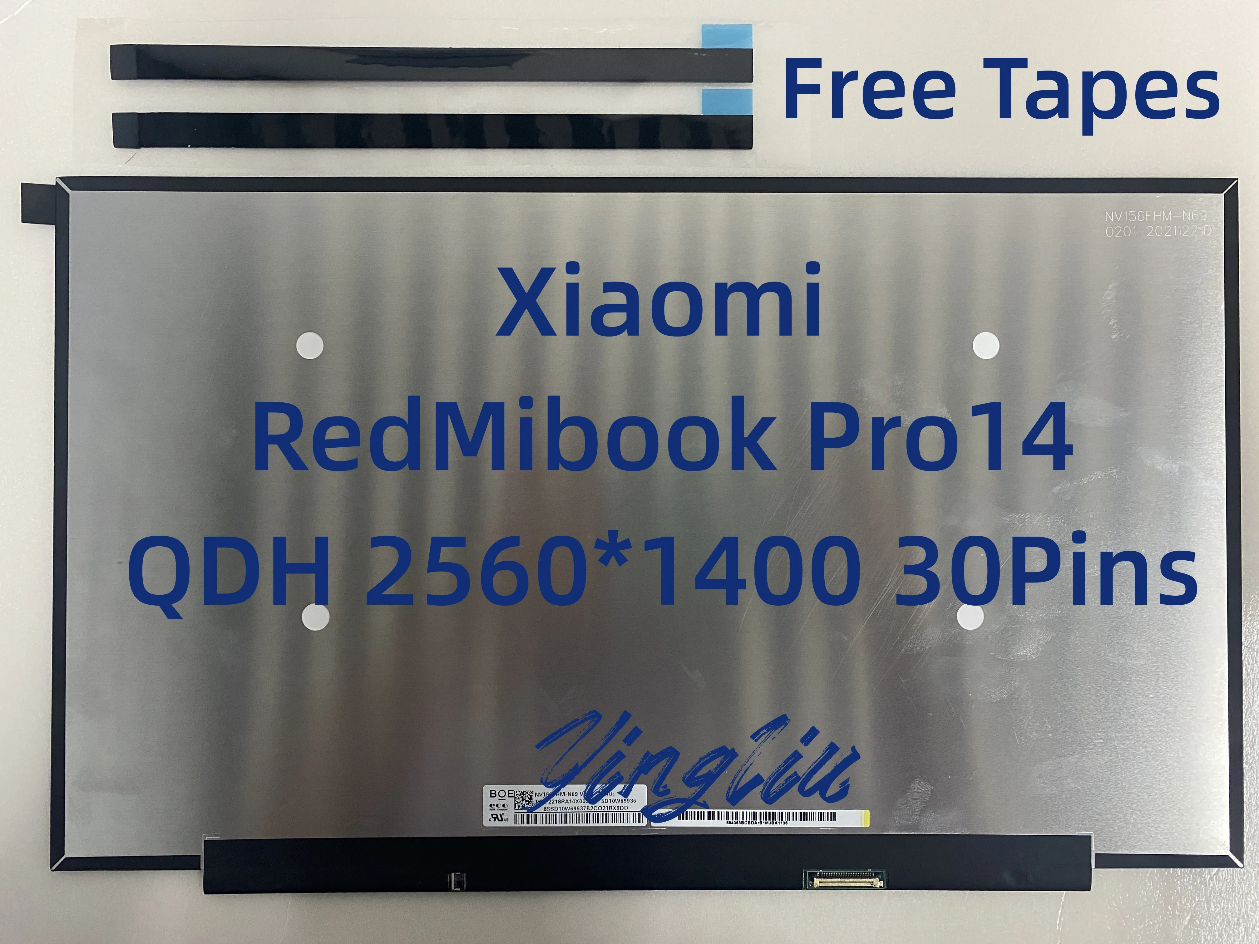 NE140QDM-N6A LM140GF1L für Xiaomi RedMibook Pro14 XMA2006DJ Laptop LCD screen 14 "QHD 2,5 K 2560X1600 16:10 30Pin Nicht Touch bildschirm