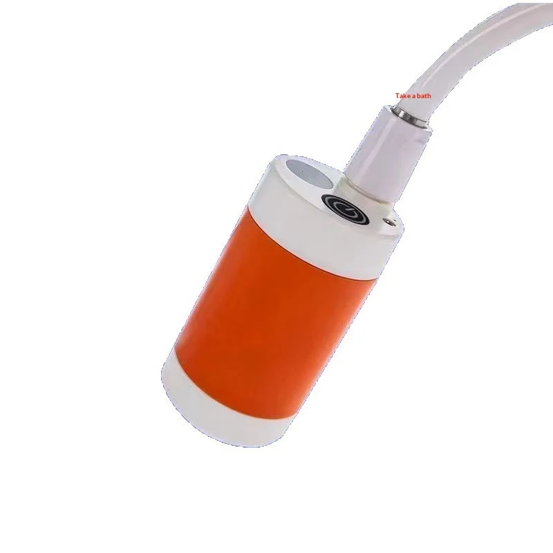 Electric shower head with self-priming pump Strong endurance Outdoor bathing Mobile Portable