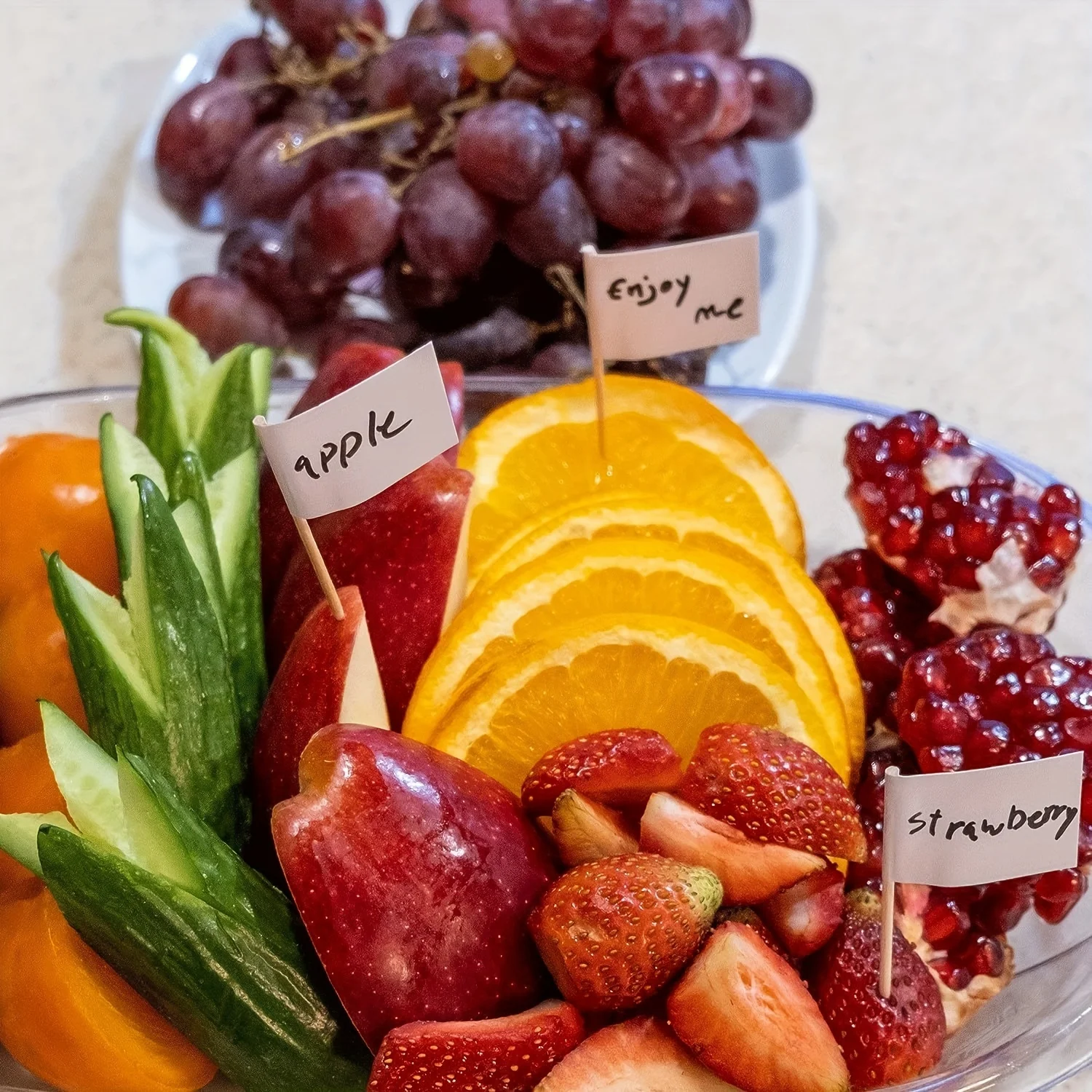 100개의 빈 이쑤시개 깃발, 치즈 마커, 음식 라벨, - Food & Snacks Coloring 리뷰 및 가격