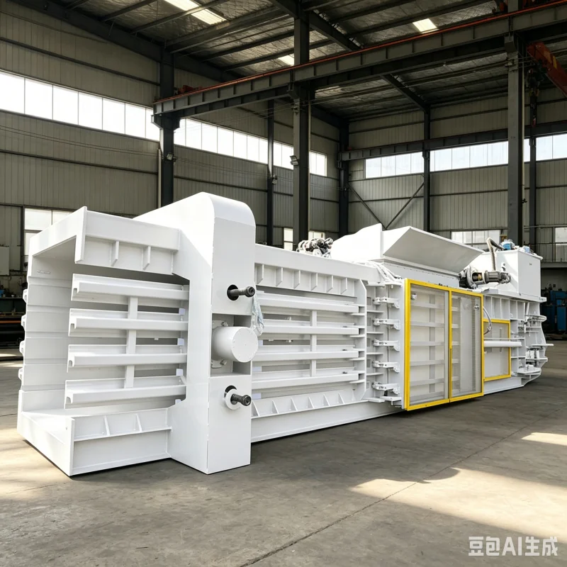 Fully Automatic Horizontal Baler Meet Different Export Container Load For Plastic Bottle Crushed Material Compactor