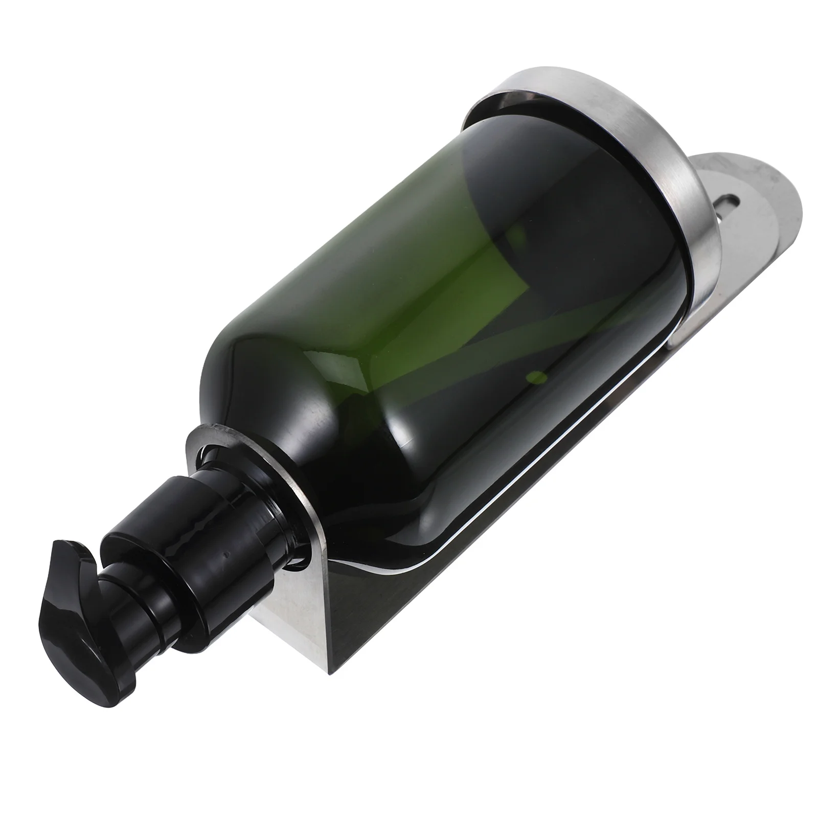 

1 Set Stainless Steel Wall Mount Soap Large Capacity Empty Bottle For Bathroom Kitchen Hotel Use Liquid Soap Dispenser Pump