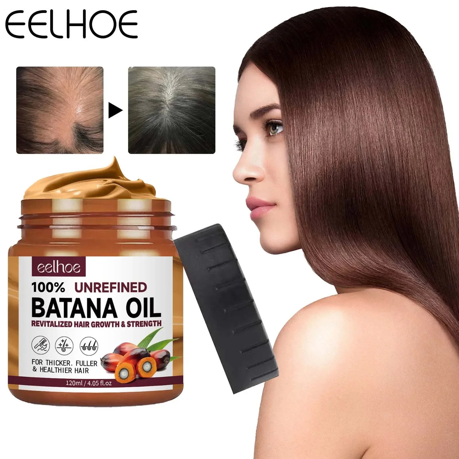 

EELHOE Batana Oil Conditioner Nourishes And Repairs Hair Roots To Make Them Strong, Soft, Dense And Fluffy