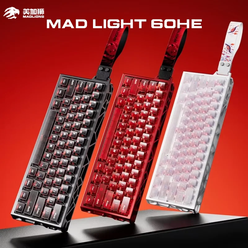 

MADLIONS MAD Light 60 HE Hollow Magnetic Shaft Keyboard For Gaming And E-sports Office Keyboard Is An CNC All-aluminum Valorant
