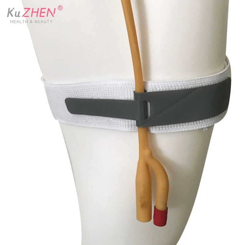 2PCS Stable Conduit Tube Fixator Comfortable Elastic External Durable Urine Bag Leg Holder Fixation Band Fixation Strap Fixator