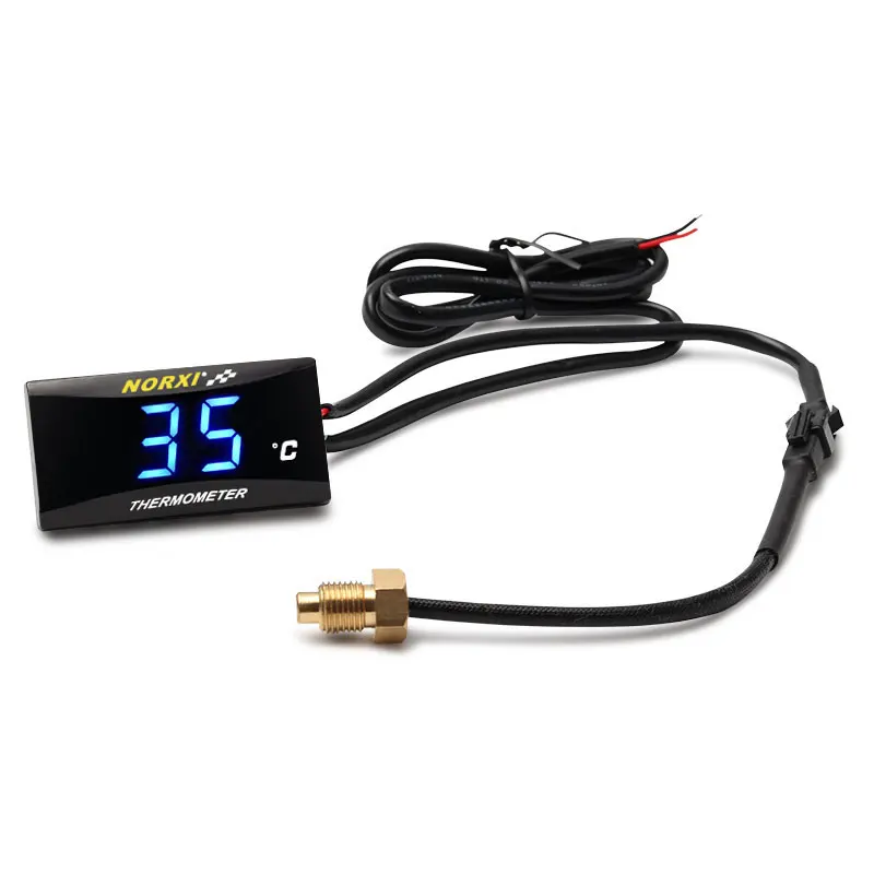 Motorrad-Öltemperaturanzeige Mini Quadratisches Digitales Instrument Feuchtigkeitsmesser für NMAX125 Motorrad-Temperaturmesser