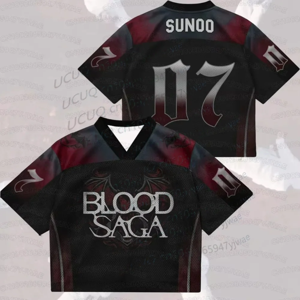 Summer Men's Women's Print Graphic Short Sleeve Casual Enhypen Blood Saga World Tour T-Shirt Fans Gifts - view 4