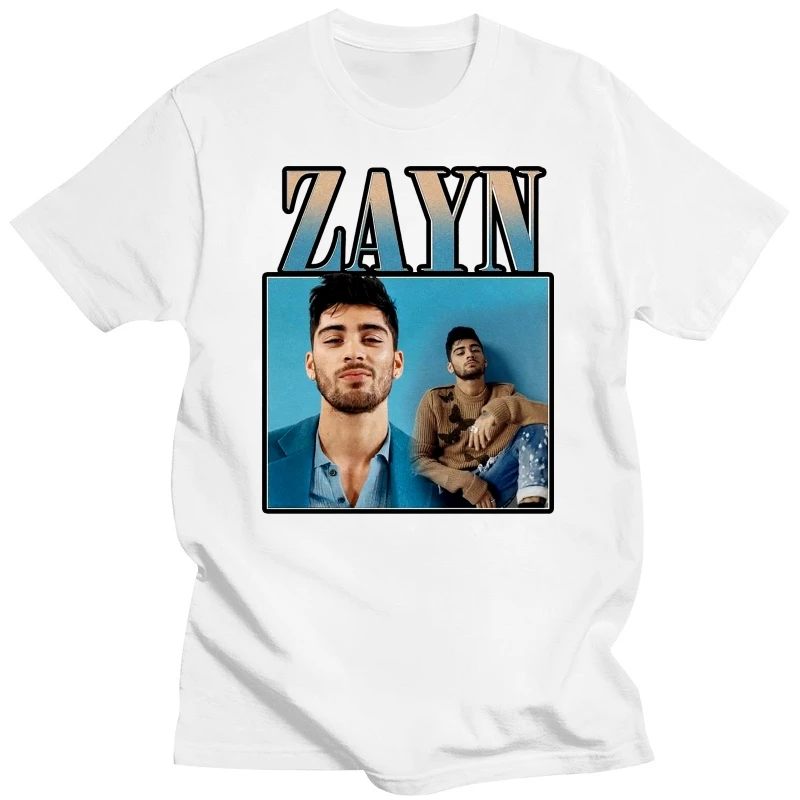 Tee Men'S T Shirt Hip Hop 100% Cotton Streetwear Tee Shirt  Black Zayn Malik T Shirt Size S,M,L,XL,2XL,3XL