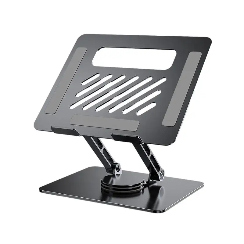 Tablet Stand Adjustable Aluminum Alloy 360 Rotation Laptop Tablets Folding Stand Support For 11 To 17.3 Inches Laptops