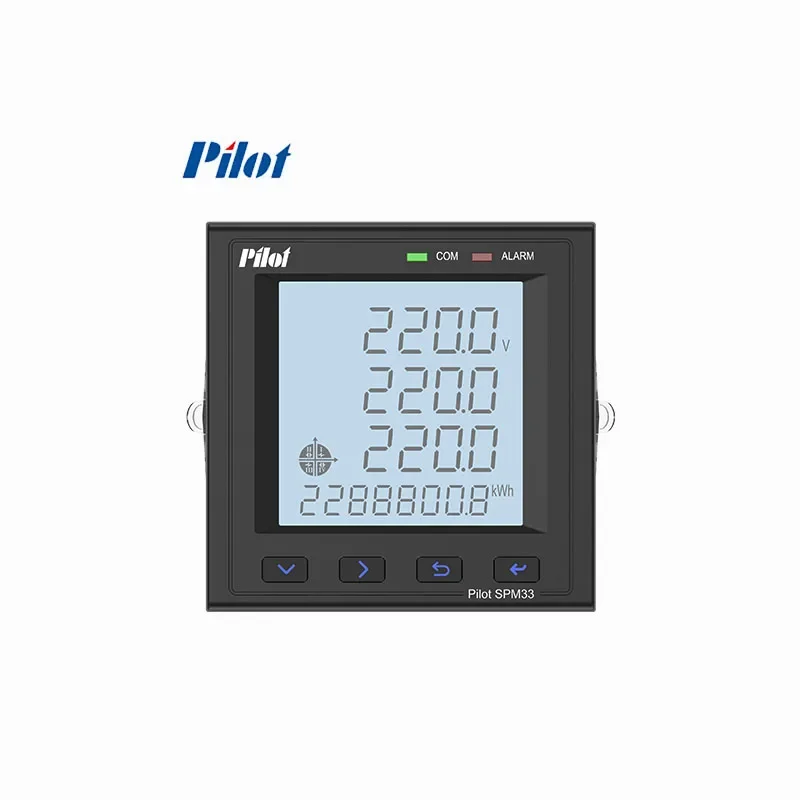 SPM33-E4  Pilot smart electric meter  4 status input (dry contact) + 2 relay out  	 meter digit energy