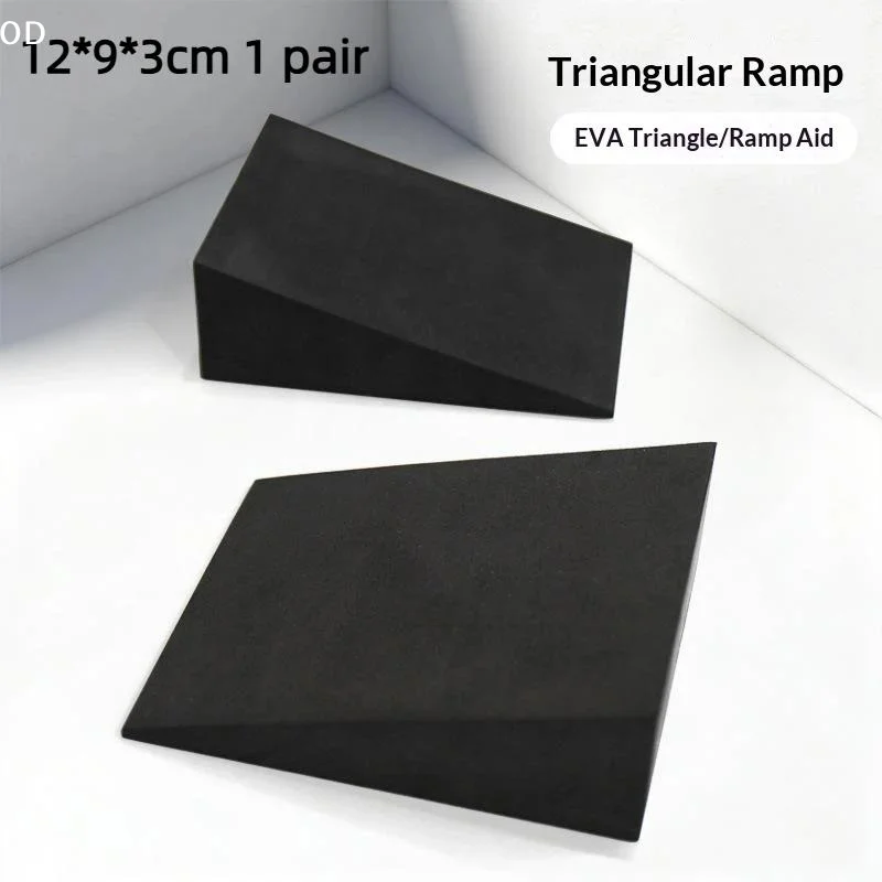 2Pcs Yoga Wedge Blocks EVA Foam Yoga Wedge Stretch Slant Boards Exercise Yoga Block Pilates Wedge Squats Fitness Accessories