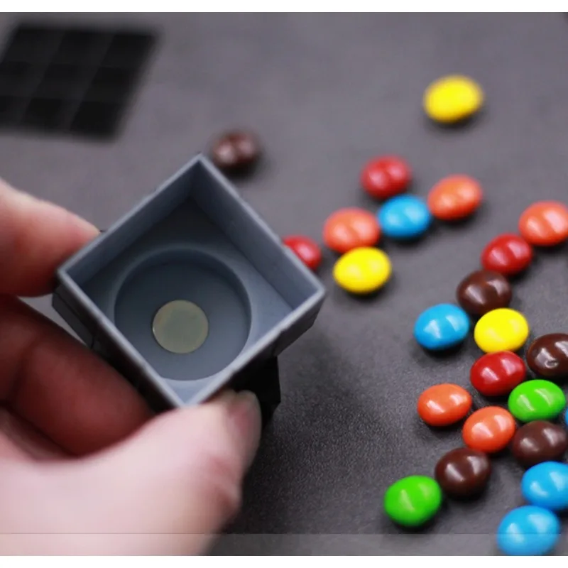 Mini cubo para projeto de chocolate, truques de mágica de perto, ilusões, adereços de mágica para palco, bar, truque, mágico de rua, brinquedos divertidos para crianças