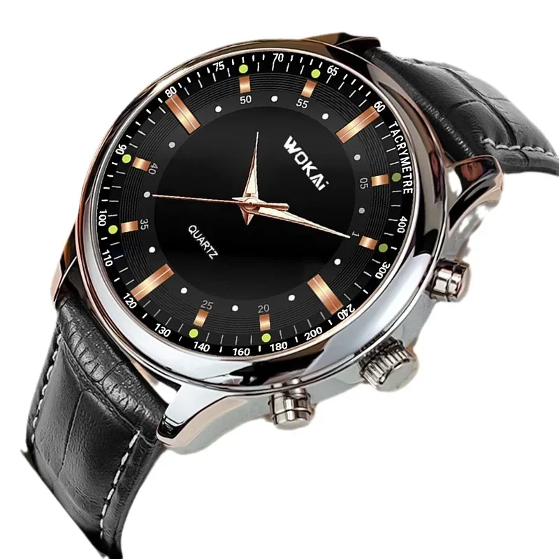 

Роскошные брендовые часы, мужские кварцевые часы с кожаным ремешком, модные деловые наручные часы, дропшиппинг Часы Мужские Reloj