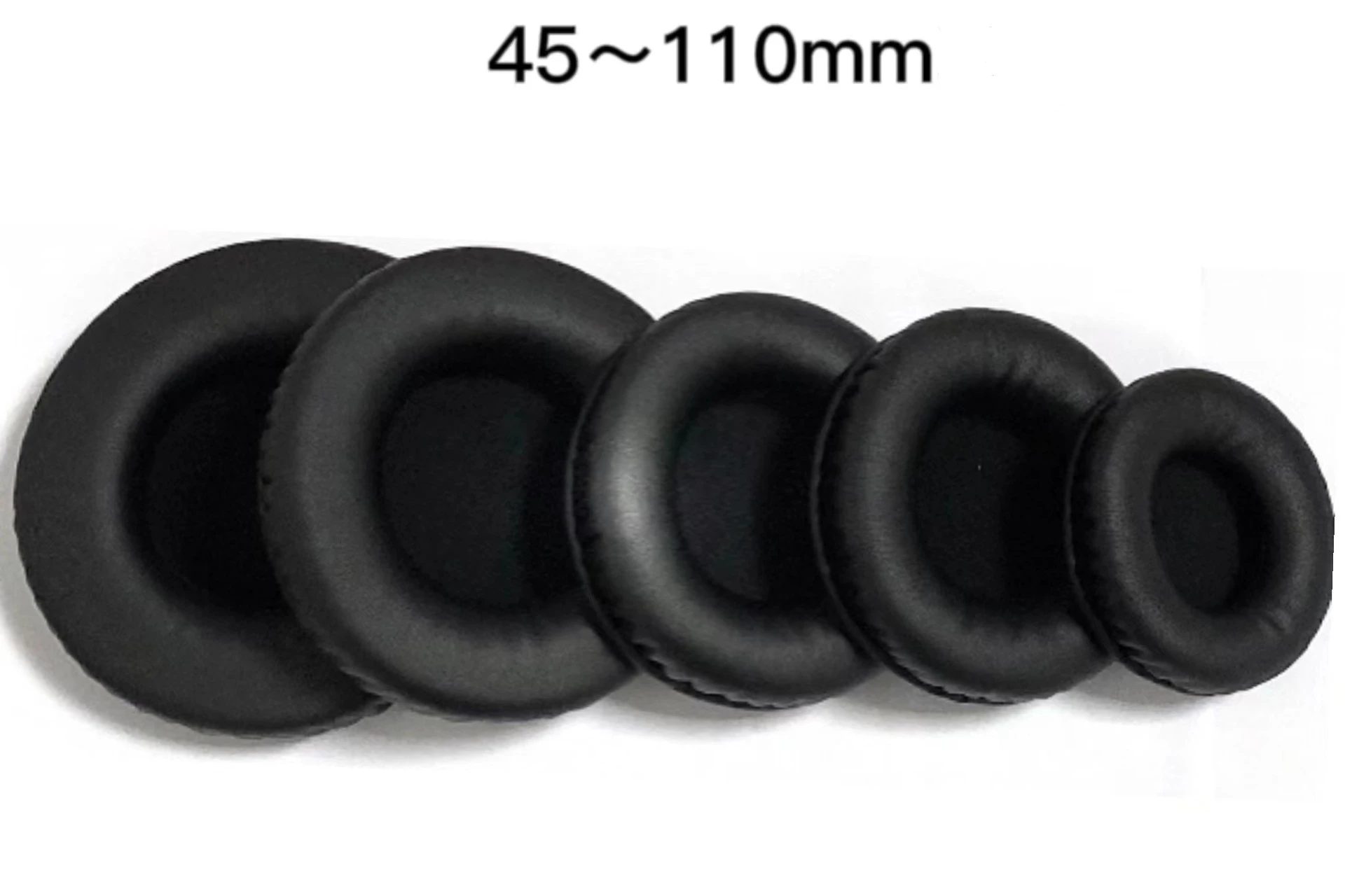 

Replacement Earpads 45-110mm round Headset Headphones Leather Sleeve Earphone Earmuff