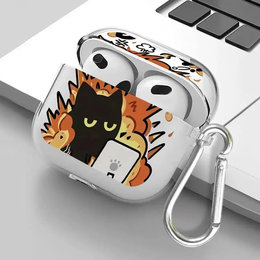 

Tomato Sauce Cat Clear Earphone Cases Cover Case For Airpods 1 Pro2 3 2 Pro3 4 Pro
