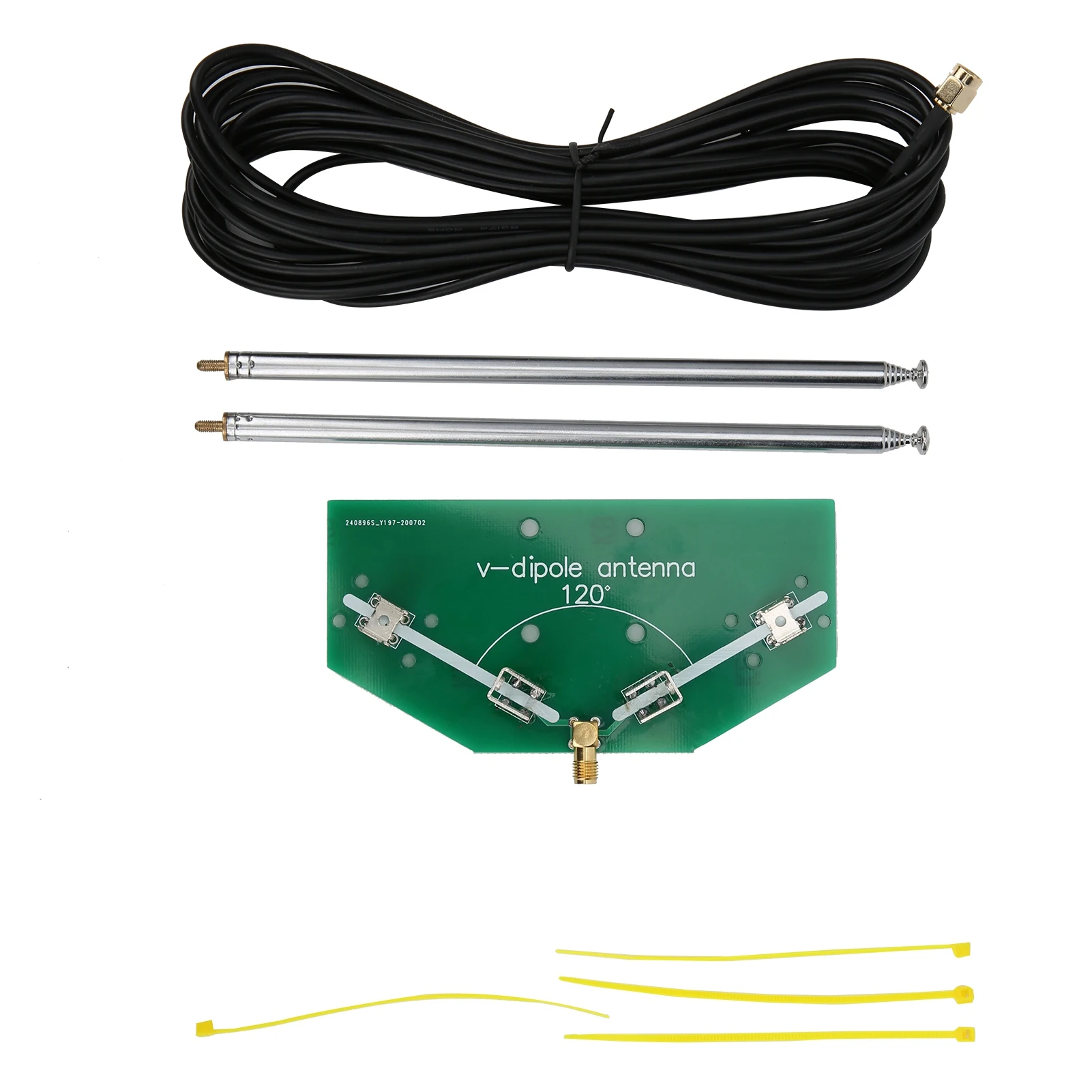 78M-1 GHz Frequency Receive 137MHz Positive V Horn Antenna Rod V-dipole Oscillator DIY Kits with SMA Cable Dropshipping