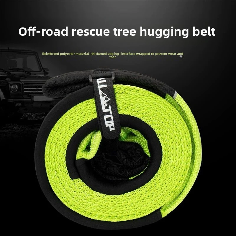 

Tree Saver Strap, 12000kg Breaking Strength 3M Off-Road Recovery Winch Strap for 4x4 Truck SUV