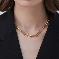 Dropshipping ze stali nierdzewnej srebrny złoty kolor łańcuszek naszyjnik 4MM naszyjnik Choker dla kobiet dziewczyna prezenty biżuteria