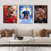 Cristiano Ronaldo Poster Stickers Art Wall Murals Decor Game Room Decor Gifts Kawaii HD Painting Cat Cars