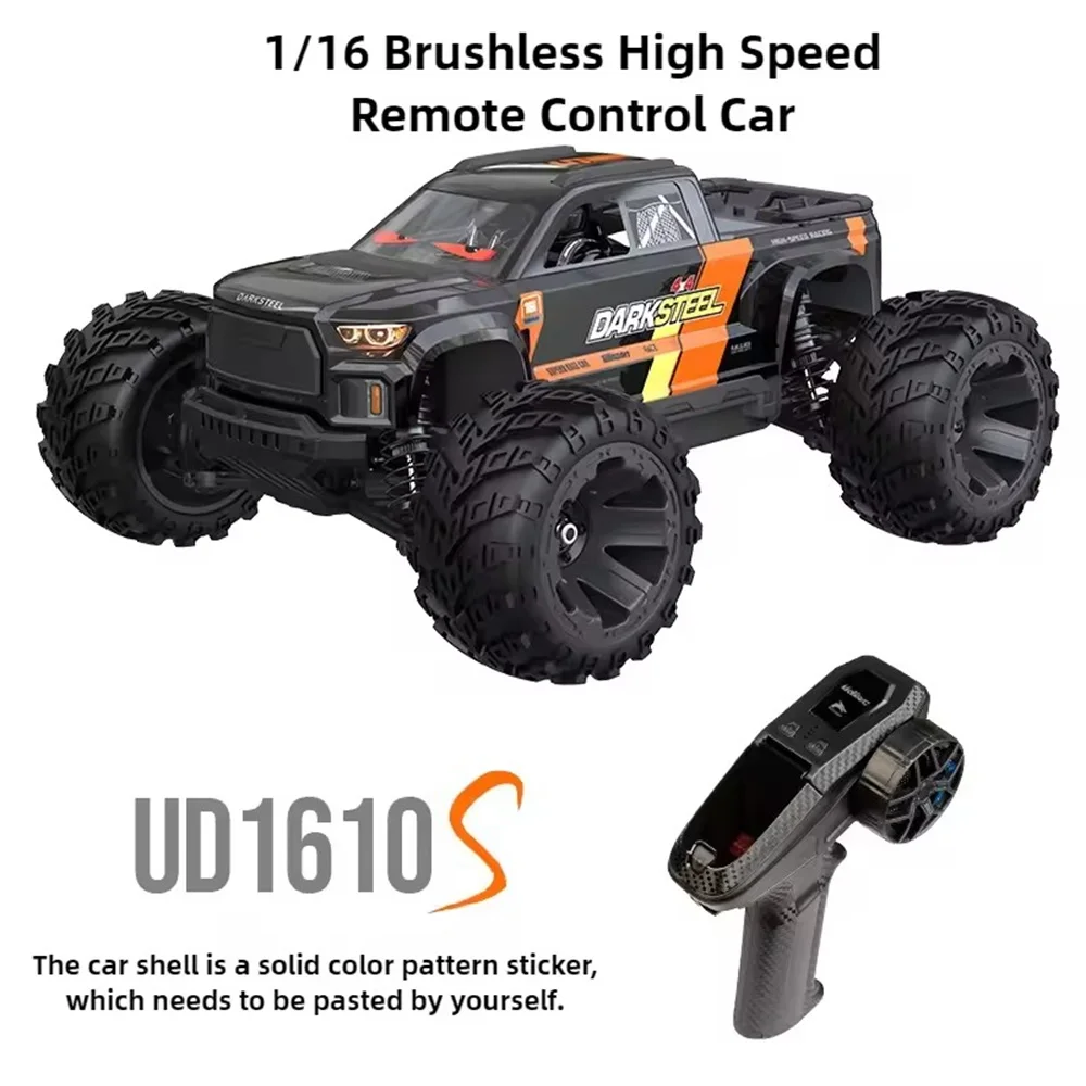 UDIRC 1610S 1/16 2.4G 4WD 80km/h Brushless RC Car LED Light Full Proportional Off-Road Climbing Truck Remote Control Vehicle Car