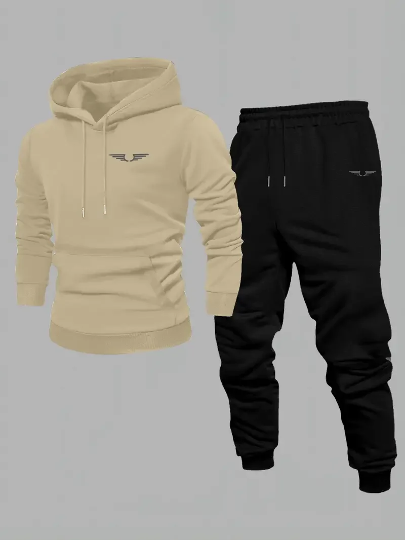 Velvet hooded sweatshirt men's trendy brand American high street loose top men's 2025 new autumn long sleeved hoodie