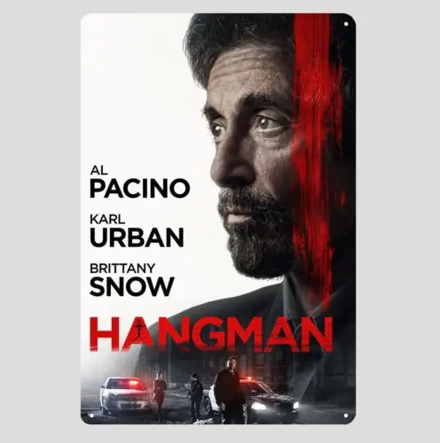 u1,Hangman Al Pacino Movie Metal Poster Tin Sign 20x30cm Plaque-aluminum