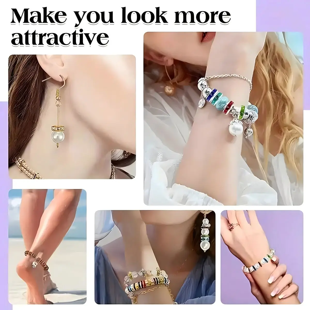 100pcs 6/8mm Random Mixed Color Rondelle Loose Beads Inlaid Rhinestones Spacer For DlY Bracelet Necklace Jewelry Accessories